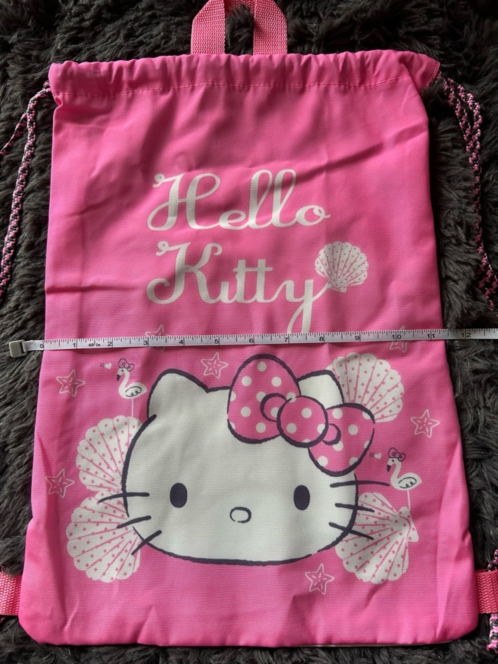 Hello Kitty Pink Drawstring/Cinch Backpack - Picture 9 of 10